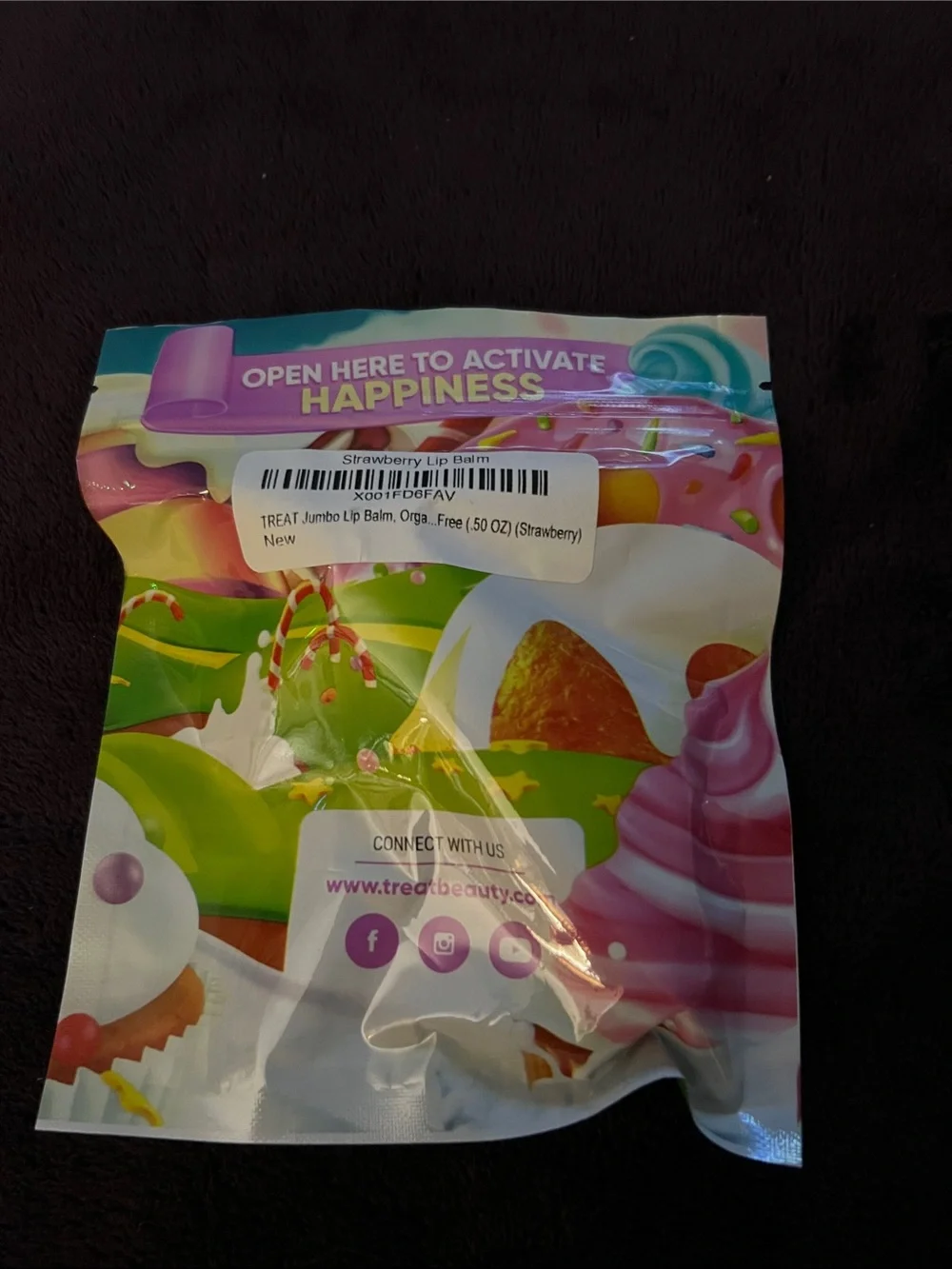 Treat beauty jumbo Strawberry Lip Balm New